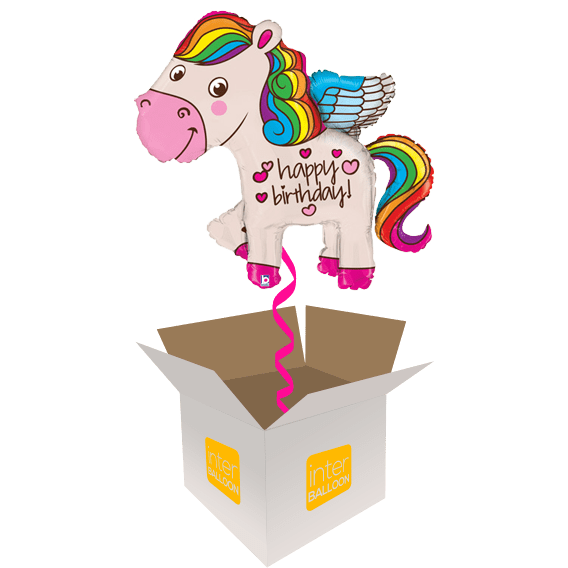 45" Rainbow Birthday Pony - only £26.99