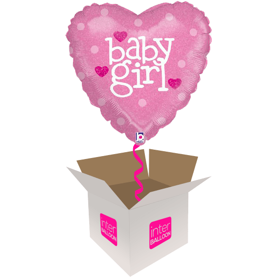 Baby Girl Pink Hearts - Sorry but this balloon is sold out