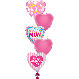Five Mother's Day Balloons (designs may vary) - only £29.99