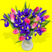 Add Flowers to your Helium Balloon in a Box