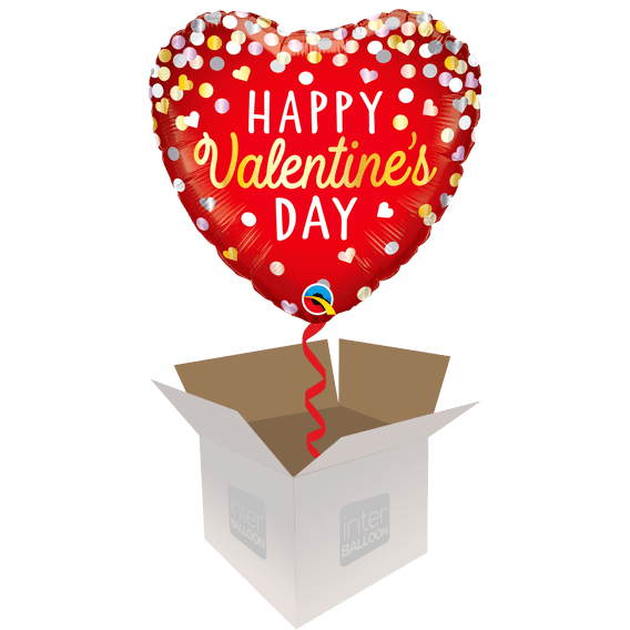 Valentine Confetti Red Heart