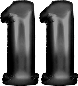 34″ Giant Black No. 11 Balloon