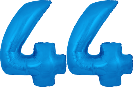 34″ Giant Blue No. 44 Balloon