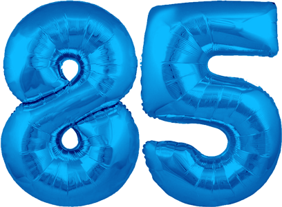 34″ Giant Blue No. 85 Balloon