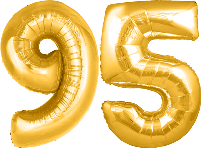 34″ Giant Gold No. 95 Balloon