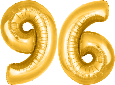 34″ Giant Gold No. 96 Balloon