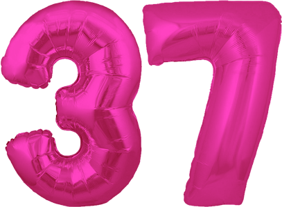 34″ Giant Pink No. 37 Balloon