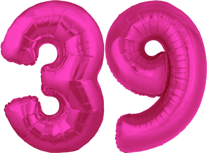 34″ Giant Pink No. 39 Balloon