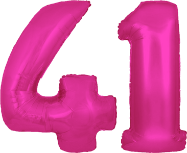 41st Birthday Helium Balloons Delivered In The Uk By