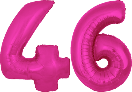 34″ Giant Pink No. 46 Balloon