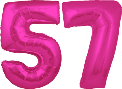 34″ Giant Pink No. 57 Balloon