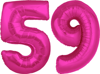 34″ Giant Pink No. 59 Balloon