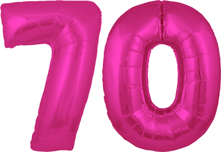 34″ Giant Pink No. 70 Balloon