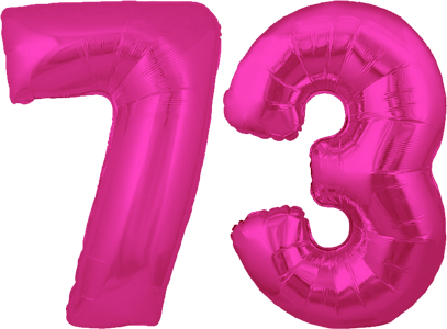 34″ Giant Pink No. 73 Balloon