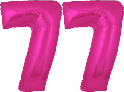 34″ Giant Pink No. 77 Balloon
