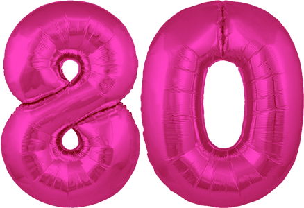 34″ Giant Pink No. 80 Balloon