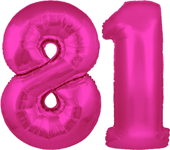 34″ Giant Pink No. 81 Balloon