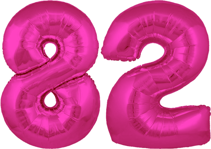 34″ Giant Pink No. 82 Balloon