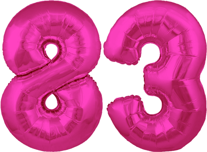 34″ Giant Pink No. 83 Balloon