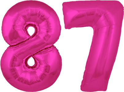 34″ Giant Pink No. 87 Balloon