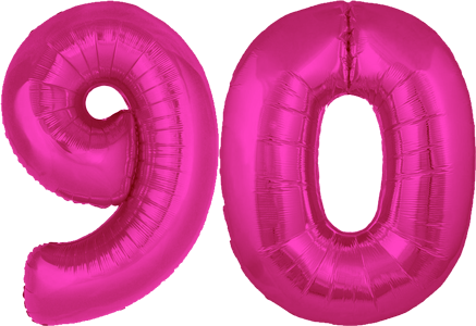 34″ Giant Pink No. 90 Balloon