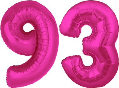 34″ Giant Pink No. 93 Balloon