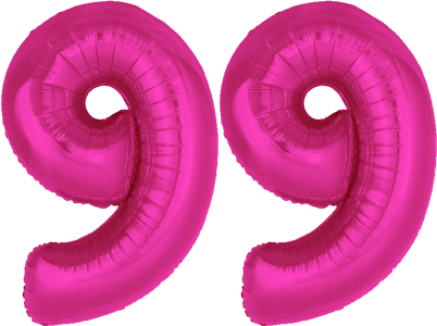 34″ Giant Pink No. 99 Balloon