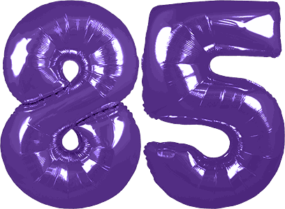 34″ Giant Purple No. 85 Balloon