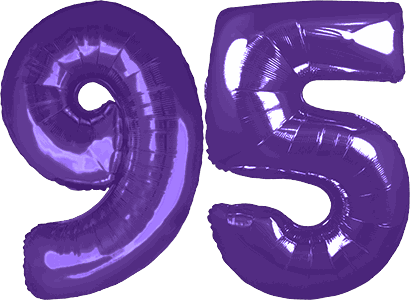34″ Giant Purple No. 95 Balloon