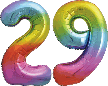 34″ Giant Rainbow No. 29 Balloon