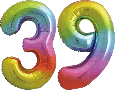 34″ Giant Rainbow No. 39 Balloon