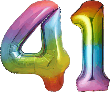 34″ Giant Rainbow No. 41 Balloon