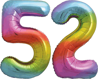 34″ Giant Rainbow No. 52 Balloon