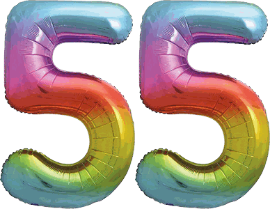 34″ Giant Rainbow No. 55 Balloon