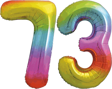 34″ Giant Rainbow No. 73 Balloon