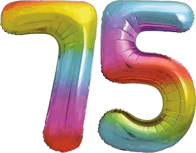 34″ Giant Rainbow No. 75 Balloon