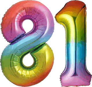 34″ Giant Rainbow No. 81 Balloon