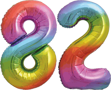 34″ Giant Rainbow No. 82 Balloon