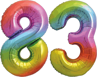 34″ Giant Rainbow No. 83 Balloon