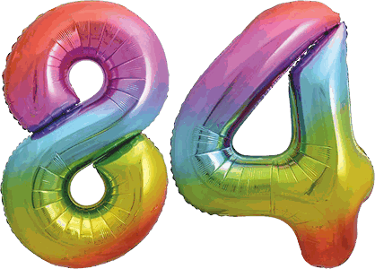 34″ Giant Rainbow No. 84 Balloon
