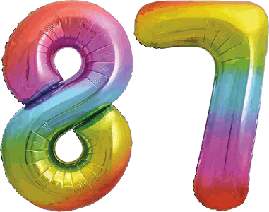 34″ Giant Rainbow No. 87 Balloon