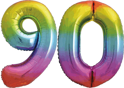 34″ Giant Rainbow No. 90 Balloon