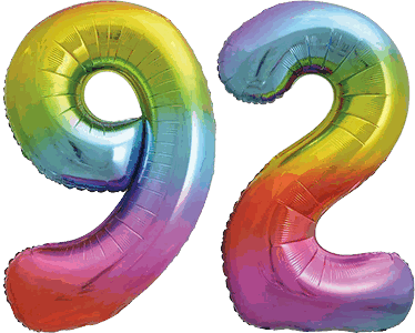 34″ Giant Rainbow No. 92 Balloon