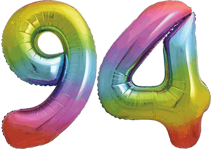 34″ Giant Rainbow No. 94 Balloon