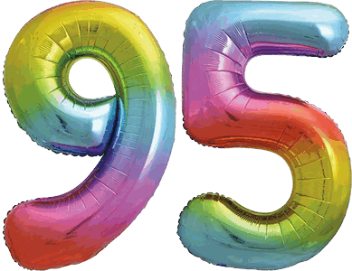 34″ Giant Rainbow No. 95 Balloon