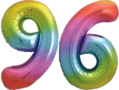 34″ Giant Rainbow No. 96 Balloon