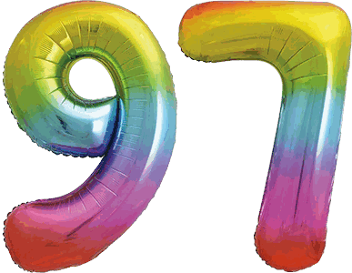 34″ Giant Rainbow No. 97 Balloon