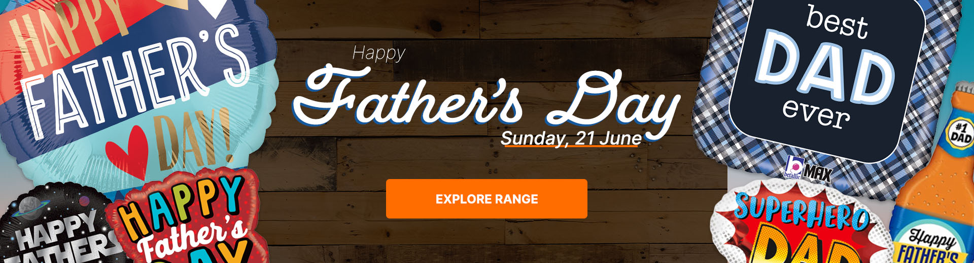 Say Happy Father's Day with a helium balloon in a box