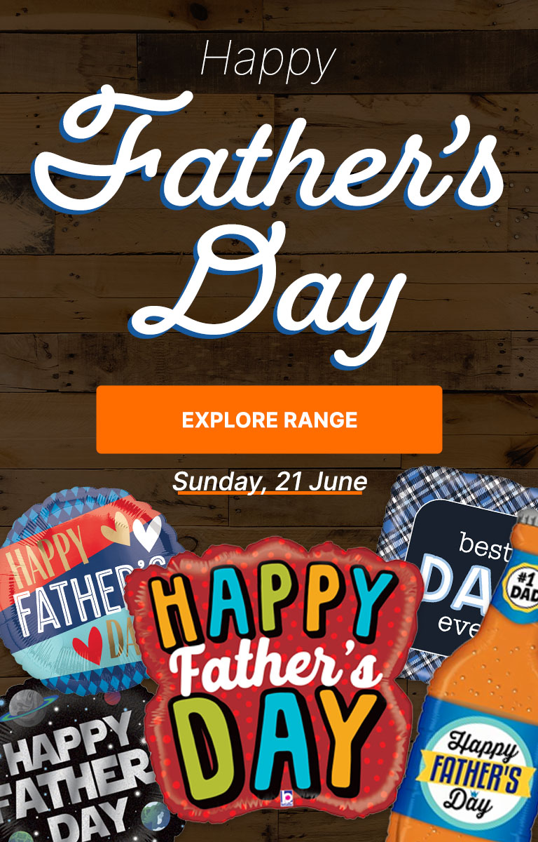 Say Happy Father's Day with a helium balloon in a box