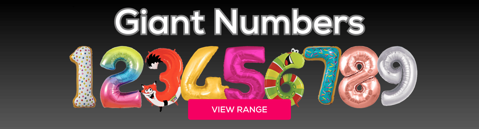 Celebrate the big occasion with giant number balloons